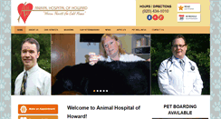 Desktop Screenshot of animalhospitalofhoward.com